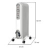 AR4R07S - CURVY7 - RADIATORE A OLIO 7 ELEMENTI - immagine 2