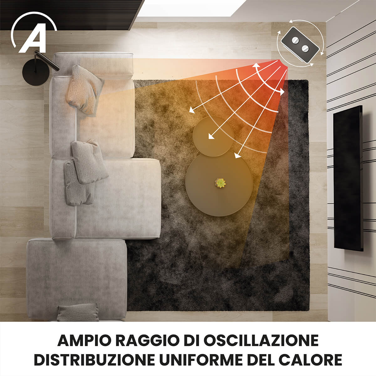 Termoventilatore ceramico Ardes SOUND - DIMOStore